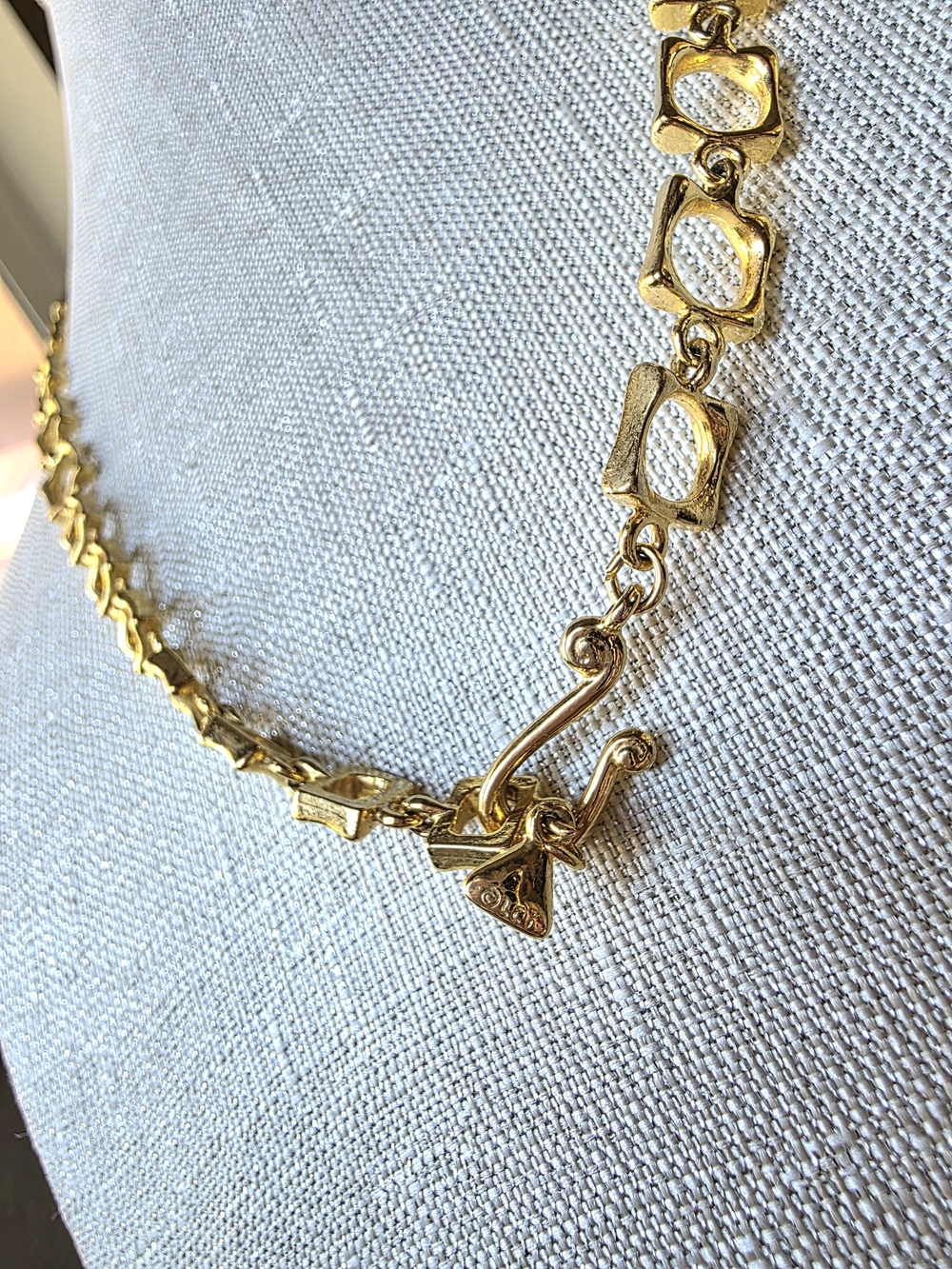 Liz Clairborne Vintage boutique-style fashion Y-drop collar statement necklace - Picture 10 of 13